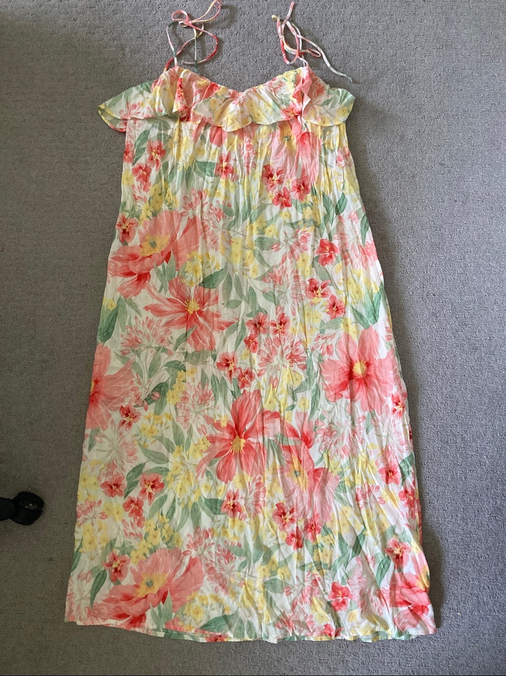 New H&M flounce-trimmed camisole dress, Medium.